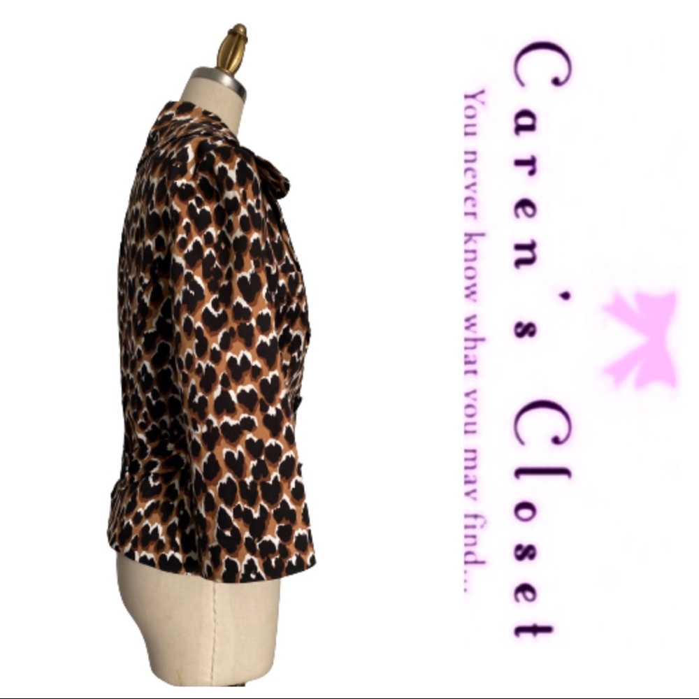 Trina Turk Leopard Print Blazer. - Picture 3 of 7